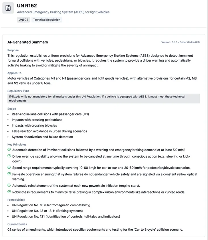 AI-generated summary of a regulatory document